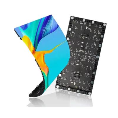 China Mpled Shenzhen Indoor Soft Flexible Module Video 64 x 32 Indoor Full Color Customized Curved Programmable Flexible Led Display for sale