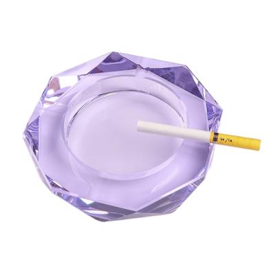 China Europe Boming Colors K9 Crystal Cigarette Ashtray Octagon Shaped Personalized Ashtrays for sale