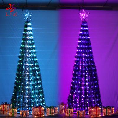 China Christmas Tree LED Christmas Tree Led Lights Metal Frame Artificial Christmas Tree Decoration Led Pixel Tree for sale