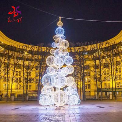 China Large Commercial Christmas Tree Pattern Use 3D Outdoor LED Lighting Christmas Tree Light For Shopping Mall Decoration for sale