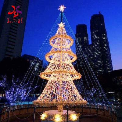 China Commercial Xmas Tree 20ft 3D LED Pattern Light Large Christmas Use Christmas Tree For Outdoor Decoration for sale