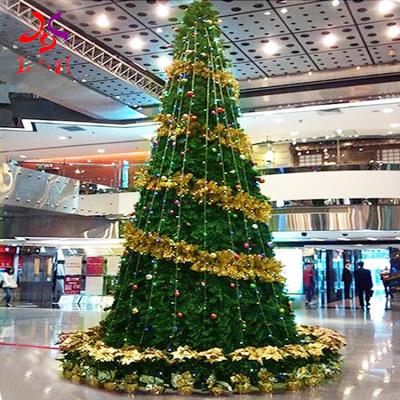 China Holiday Decoration Commercial Artificial Led Giant PVC Christmas Tree 20ft 30ft 40ft 50ft Tall Outdoor Lighting Christmas Led Tree for sale