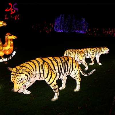 China Chinese Lanterns Tiger Silk Lantern Festival New Year Festival Decoration Animal for sale