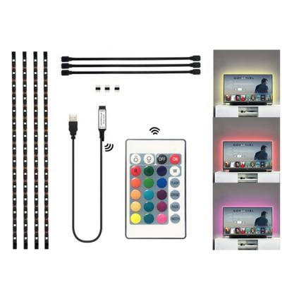 China LANDSCAPE TV LED Remote Control USB IR SMD5050 RGB 5V 30LED Strip Per Meter USB TV LED Strip for sale