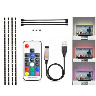 China LANDSCAPE Led TV SMD5050 Backlight 5V USB RGB IP65 LED Strip RF Remote 30LED Multimeter Wire USB Light for sale