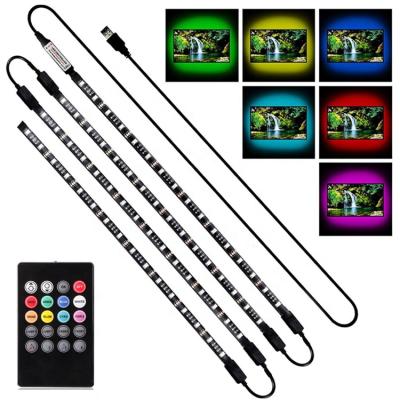 China LANDSCAPE Led TV Backlight MUSIC IP65 SMD5050 Waterproof RGB Strip 5V 30LED Per Meter TV USB RGB LED STRIP for sale