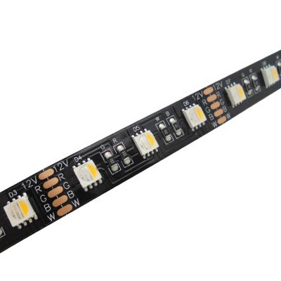 China LANDSCAPE 4 in 1 12V 24V 60LEDs black pcb rgbw strip light for sale