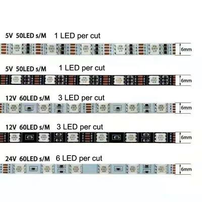 China LANDSCAPE 6mm Wide 5V 12V 24V 5050 RGB LED Strip for sale