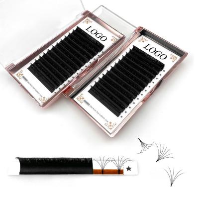 China Easy Fan Eyelash Extension Extension Eyelash Supplier J Since C D Curl 0.05 0.07mm Extension Lashes Easy Fan Lash Extensions for sale