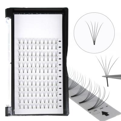 China Wholesale Natural Long Lash Extensions 5d Premade Fans Lashes 0.07 Premade Fan Eyelashes for sale