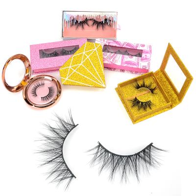 China Wholesale Natural Mink Eyelash 3d Mink Eyelash Vendor 18mm Mink Hair Tapered Lashes for sale