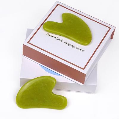 China 100% Natural High Quality Bian Stone Jade Scraping Board Facial Gua Sha Size 85*55Mm for sale