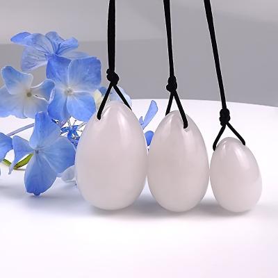 China Europe Wholesale White Training Yoni Eggs For Pelvic Muscle Polished Yoni Eggs For Vaginal Exercise Massager for sale