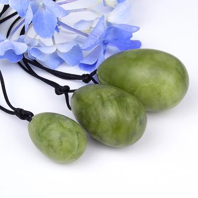 China Nephrite Jade Yoni Vaginal Eggs For Women from Europe Wholesale Jade Stone Crystal Yoni Green for sale