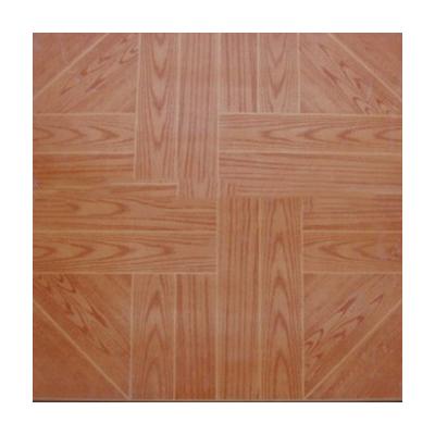 China Metallic Wood Look Tiles 40X40 Old Glazed Ceramic Floor Tile For Bedroom for sale