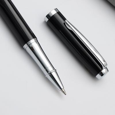 China Luxury Pen Gift High Quality Black Metal Gifts Trackball Pen for sale