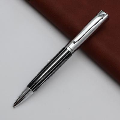 China Pen Gift Black Stripe Luxury Ballpoint Pen High Quality for sale