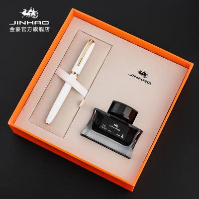 China Pen Gift Jinhao Luxury 996 Fountain Pen High Quality Metal Nib 0.5mm Ink Pens With Ink Case Supplies Business Gifts for sale