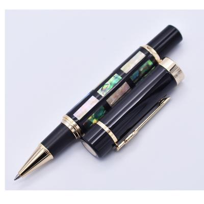 China Luxury Pen Gift Jinhao Big Size Rollerball Pen with Refill, Luminous Shell Writing Gift Pen Business Office Home School Supplies Sea Green Pearl for sale