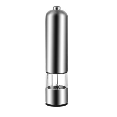 China Amazon Sustainable Hot Product Stainless Steel Adjustable Automatic Electric Portable Salt and Pepper Grinder for sale