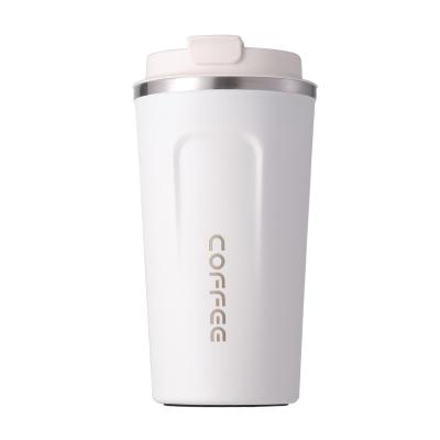 China Outdoor Custom Logo Double Wall Stainless Steel Tumbler Travel Insulated Coffee Mug With Lid for sale