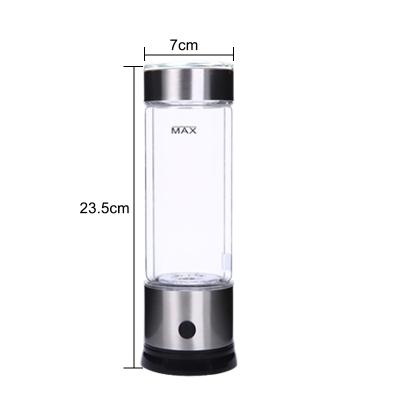 China Hotel 420ml Hydrogen 3 Minutes Each Time H2 Water Machine Portable Hydrogen Rich Water Bottle for sale