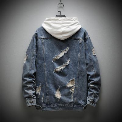 China Street fashion viable customer favorite type freestyle hollow out back mens jacket and coats male jeans for sale