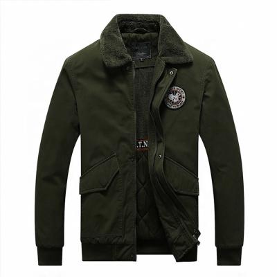 China Simple and Pure Minimalistic Style Design Men Winter Army Cotton Viable Casual Smart Fleece Striping Jacket With Solid Colors for sale