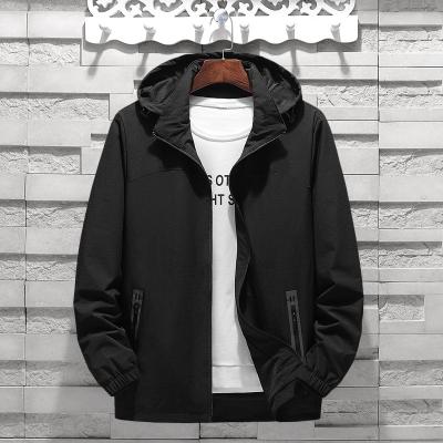 China Reversible Mens Hooded Zippers Fashion Jacket Fit Men Slim Fit Jacket Coat Anorak Casual Outdoor Coat for sale