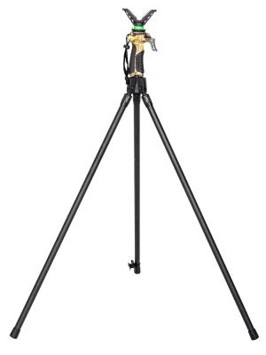 China Tripod de caza de aleación de aluminio profesional palo de disparo con botón de ajuste rápido en venta