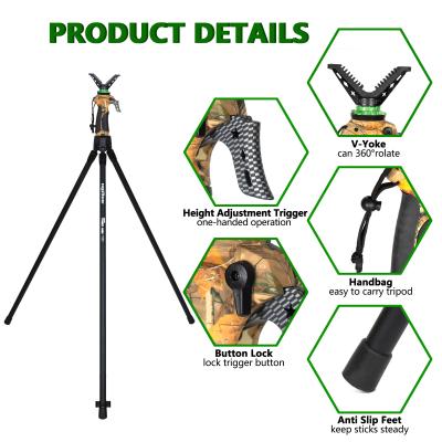 China Tripod de caza de aleación de aluminio para actividades al aire libre en venta