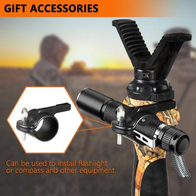 中国 Camouflage Lightweight Aluminum Alloy Hunting Tripod With 360° Panning Range And Ergonomic Design 販売のため