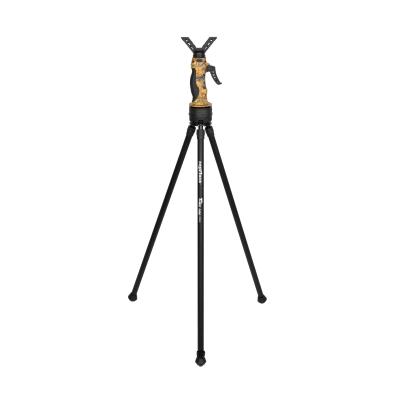 中国 Adjustable Bipod Height Aluminum Telescope Mount Waterproof In Camouflage Height 78-105cm 販売のため