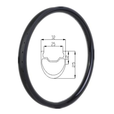 China Road Bicycles Bike Rim Width Mountain Bike 32 25mm 406 Depth Tubeless Rim Asymmetric for sale