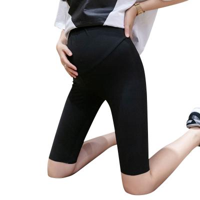 China Colorblock Breathable Custom Maternity Maternity Leggings Belly Activewear Pregnant Pants for sale