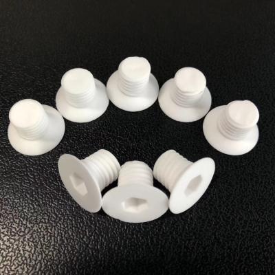 China M3 To M16 95 Alumina Ceramic Insulator Screw Insulating Ceramic Screw And Nut for sale