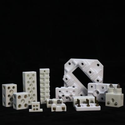 China 1000℃ Steatite Ceramic Screw Terminal Block Connector for sale