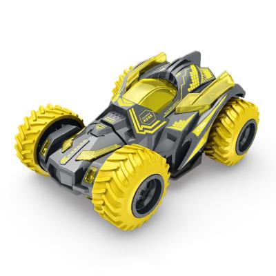 China Kids Off-Road Diecast Double-Sided Die-Cast Mini Race Car Toys Alloy Car Pull Back Toy Stunt Collision Twisting ABS Four-Wheel Drive for sale