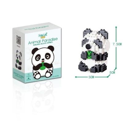 China DIY TOY Children's toys Christmas gifts Panda Bird Snail Model DIY puzzle assembly building block Mini Building Blocks cute animal for sale