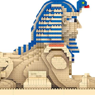 China DIY TOY 2732pcs Egypt Sphinx Model Building Blocks City Architectural Street View 3D Mini Block Bricks Toys For Children Gifts for sale