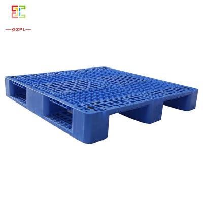 China Single Faced Pallet Plastic Injection Molding Machines ZJ-1111-155 Three Foot Stackable Mesh 4 - Way Plastic Pallet for sale