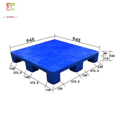 China Eco - Friendly Durable Single Face Plastic Pallet Manufacturer Pallet 945*945*150mm Price for sale