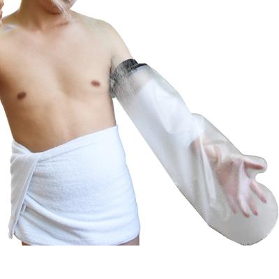 China Manufacturer-supplier waterproof and reusable individual package waterproof molded cover for shower for adult long arm for sale