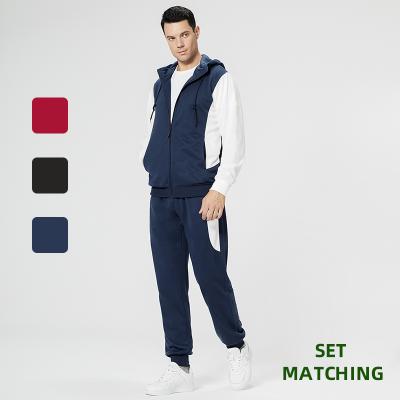 China Winter Men's Gym Breathable Polyester Sports Plus Size Tracksuit Fleece Mens Jogger Single Tracksuit Custom Made for sale