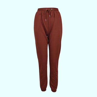 China European and American Amazon Women's Fashion Solid Color Breathable Casual Pants 2021 Summer Connection Casual Sweatpants Trousers for sale