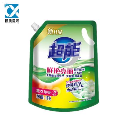 China Liquid Detergent Moisture Proof Plastic Bag Stand Up Pouch for sale