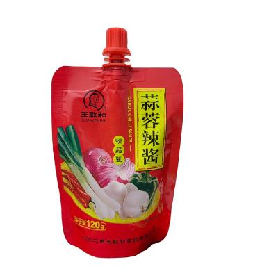 China High End Moisture Proof Stand Up Liquid Plastic Pouch Aluminum Foil Packaging Pouch With Spout Pouch Bag for sale