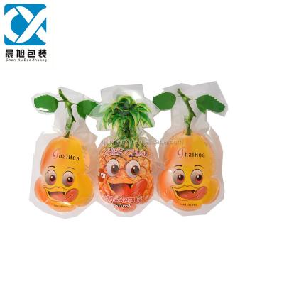 China Custom Printing Jelly Juice Water Liquid Food Packaging Bag Fruit Shape Moisture Proof Bag for sale