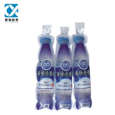 China 300ML Bottle Shape Moisture Proof Plastic Bag For Water for sale