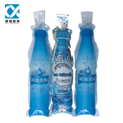 China 400ML Bottle Shape Plastic Bag Moisture Proof Plastic Bag For Water And Beverage for sale